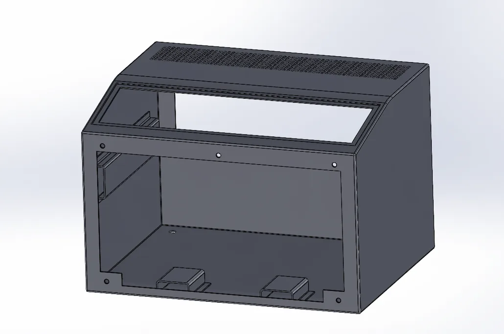 3D design of a custom sheet metal enclosure