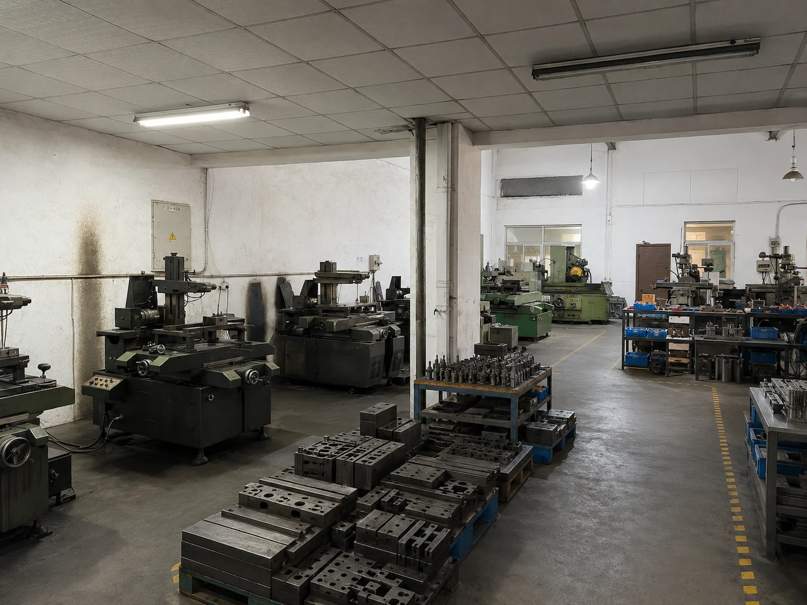 Metalworking equipment in the Lichuang workshop